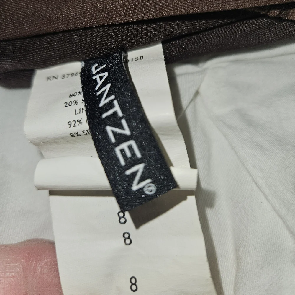 Jantzen Chocolate One-Shoulder Swimsuit SIZE 8 - Picture 4 of 8